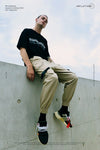 Side pocket tape cargo pants