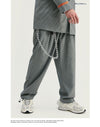 Grey Check Terno Masculino tracksuit