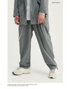 Grey Check Terno Masculino tracksuit