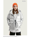 Hooded Puffy down-Padded jacket