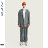 Grey Check Terno Masculino tracksuit