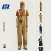 Mens Overalls Loose Fit Casual Pants Broadcloth