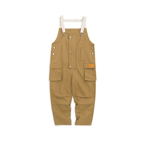 Mens Overalls Loose Fit Casual Pants Broadcloth