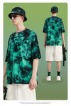 short sleeve dyed green ghost tee