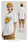 three eyes smile short sleeve tee