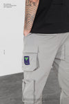 Silver light cargo pants