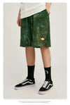 Green camo cotton short