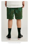 Green camo cotton short