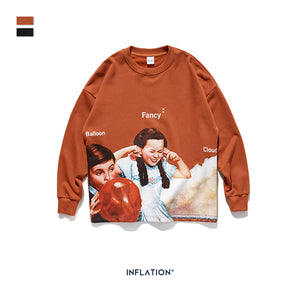 ballon kid Print Fleece Sweatshirt